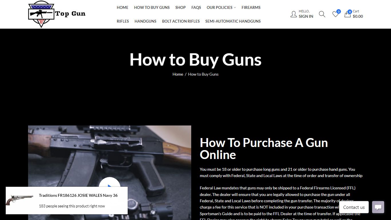 How to Buy Guns - Top Gun Firearms USA